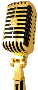 gold microphone
